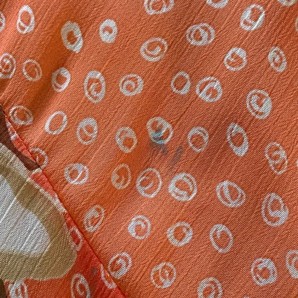 Allison Taylor Asymmetrical Floral Skirt - Orange and Brown - Picture 5 of 5